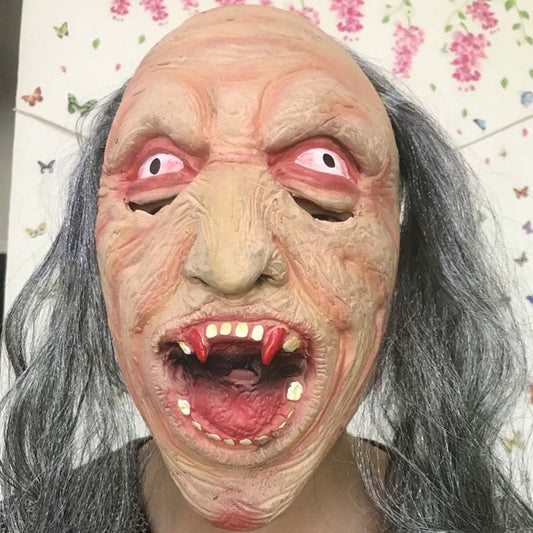 Rotting Zombie Latex Mask with Hair, 4 Styles