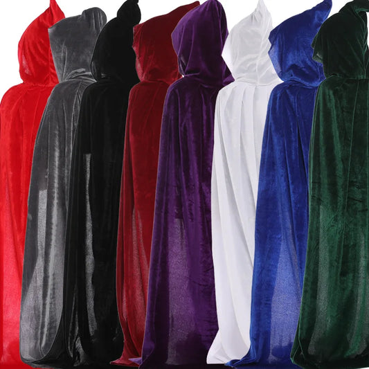 Velvet hooded cape colours