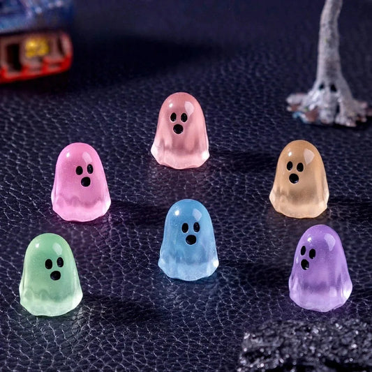 Ghosts glowing green in the dark
