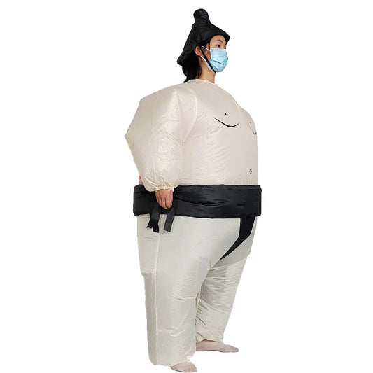 Sumo inflatable costume worn