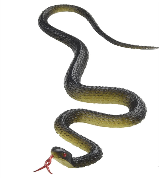 Rubber snake head detail
