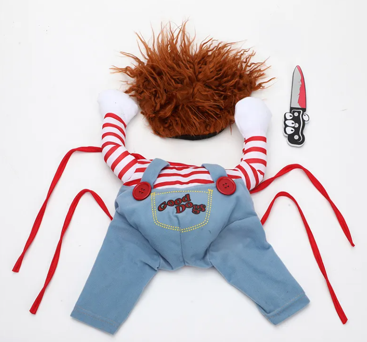 Killer Doll and Headless Horseman Dog Costume