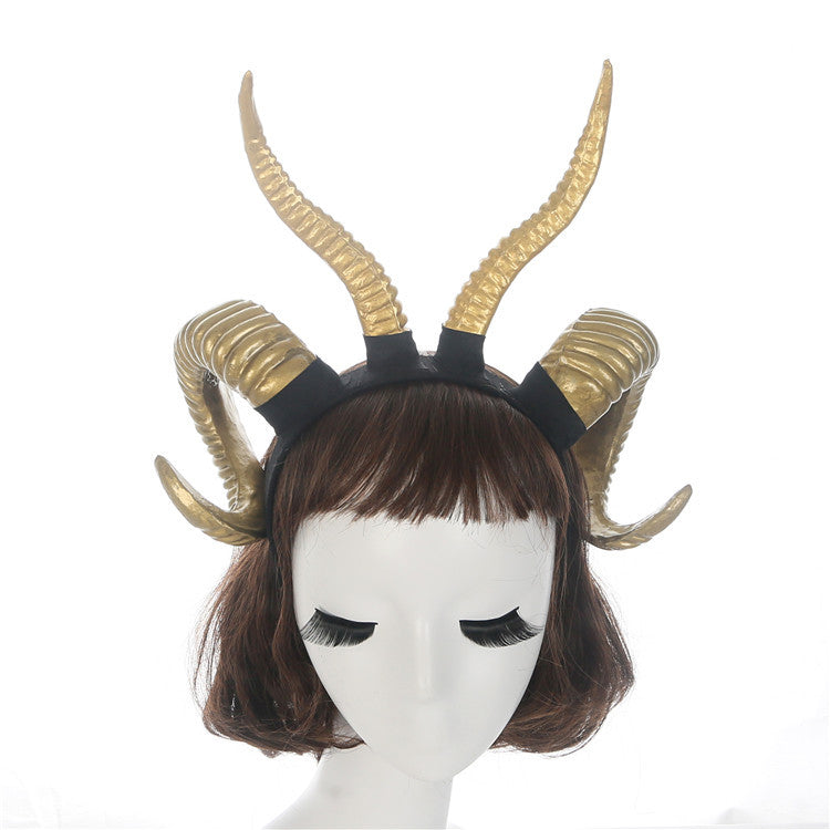 Curved Ram Horn Headband