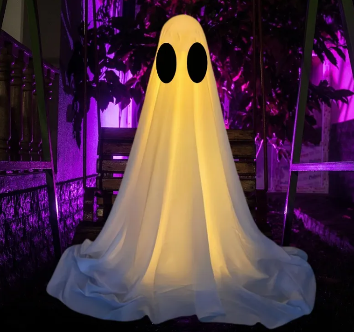 Light-Up Standing Ghost, 85 or 165 cm