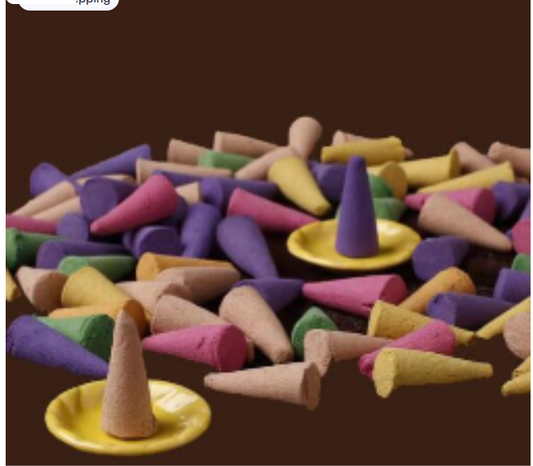 Mixed-Scent Incense Cone Tower Box (78 ct)