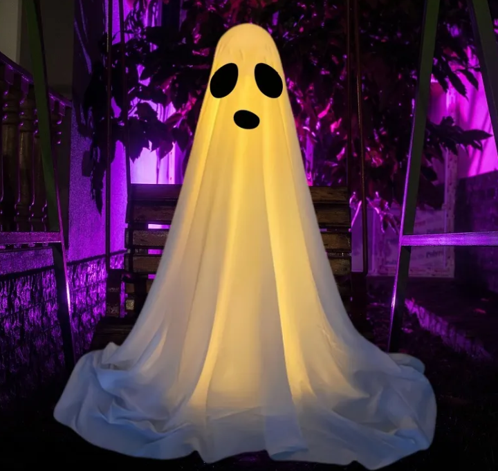 Light-Up Standing Ghost, 85 or 165 cm