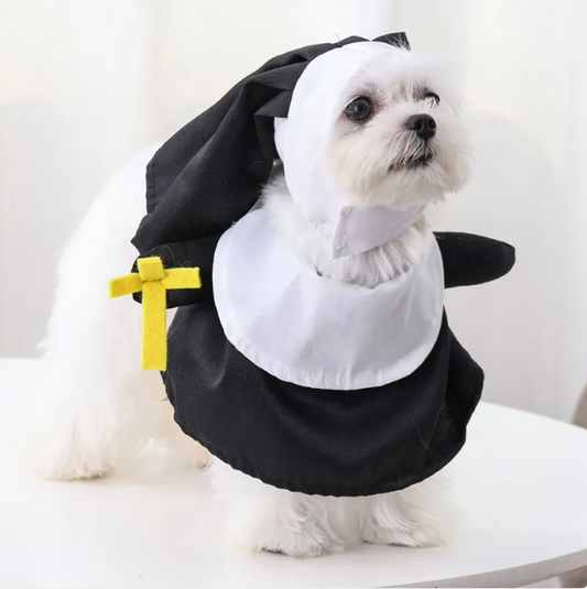 Pet Nun Costume for Small Dogs and Cats