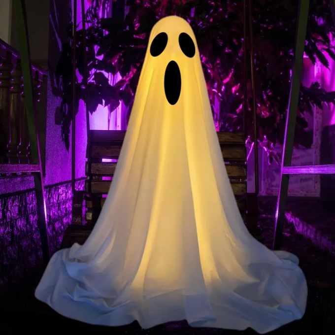 Light-Up Standing Ghost, 85 or 165 cm