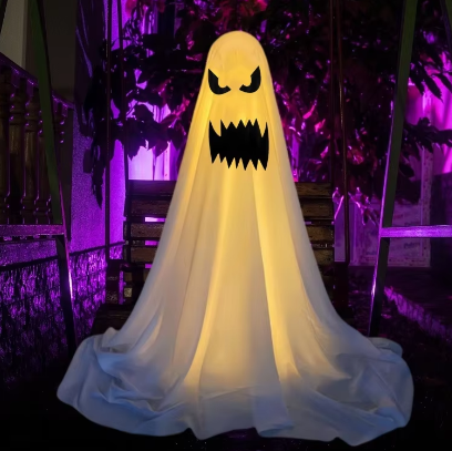 Light-Up Standing Ghost, 85 or 165 cm