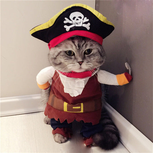 Pirate Captain Pet Costume for Dogs and Cats
