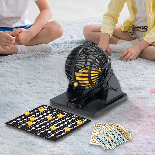 Tabletop bingo cage set