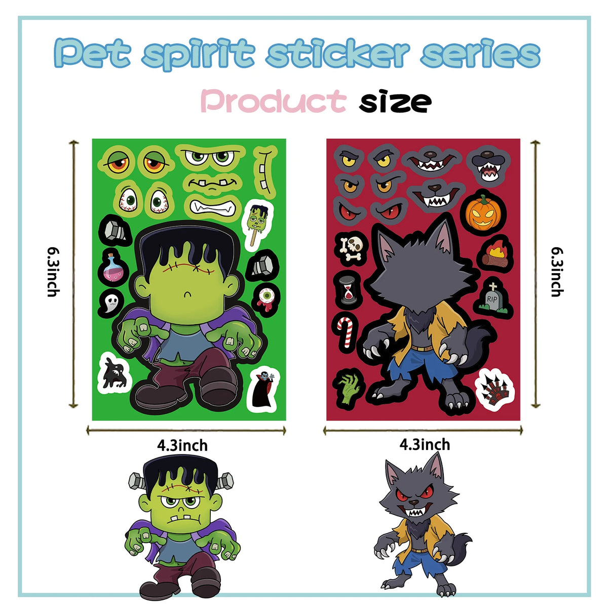 Sticker game characters