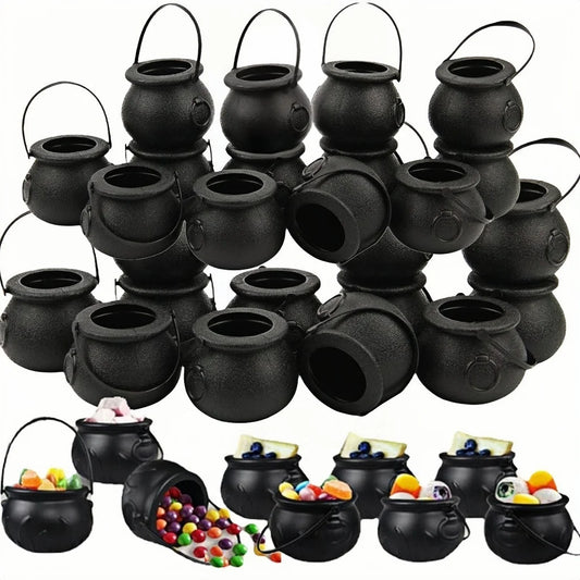 Mini witch cauldron candy bowls, set of 12