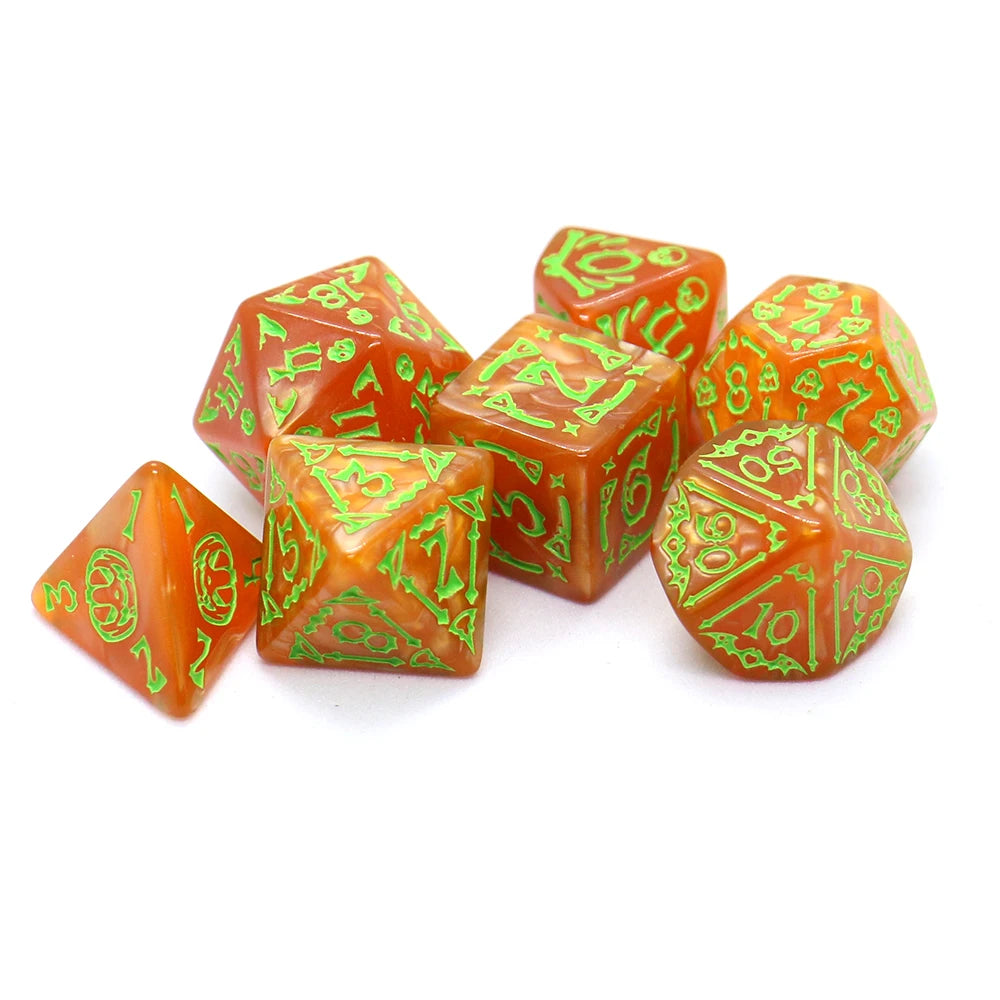 Halloween dice close-up