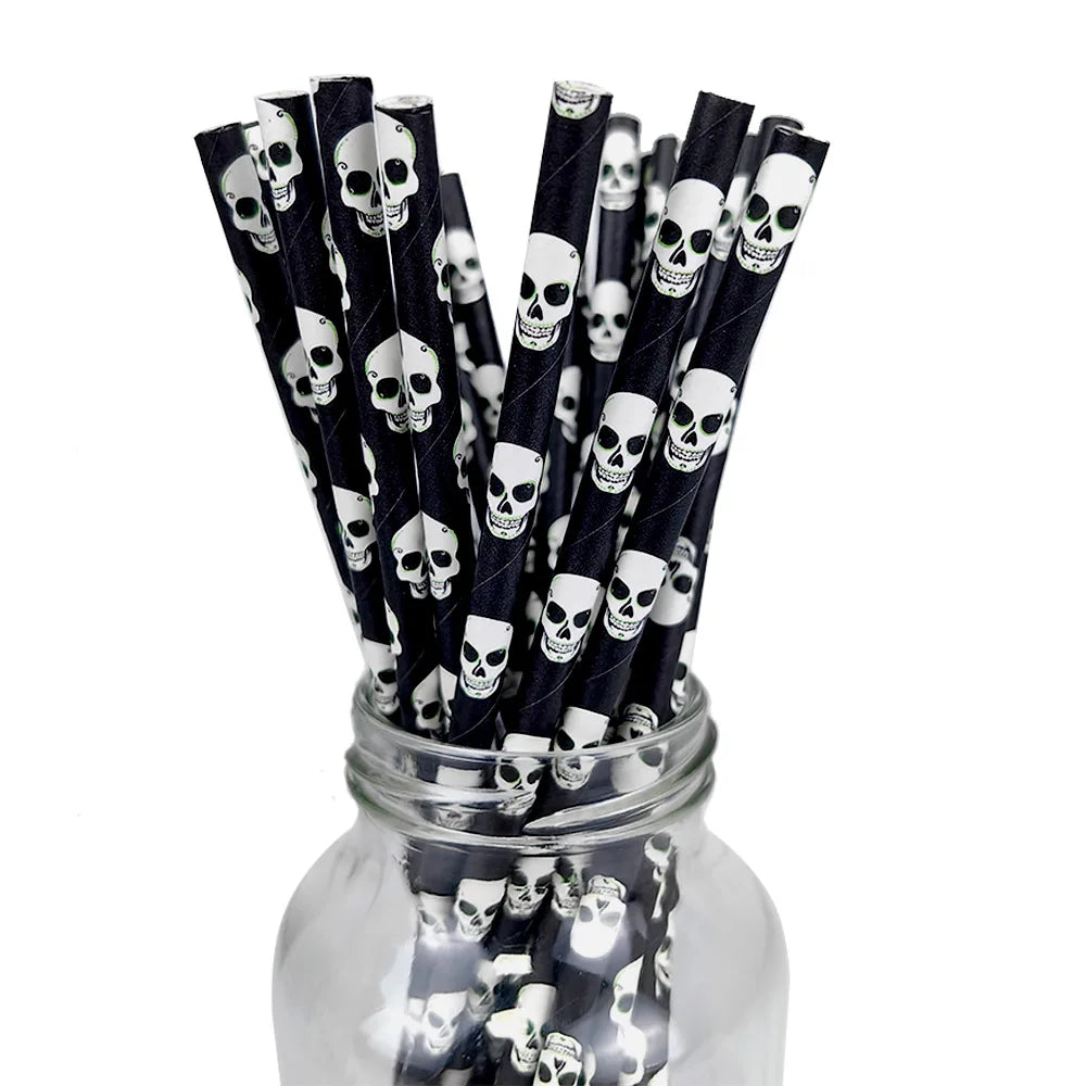 Halloween paper straws pack