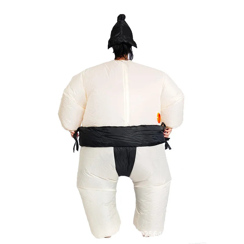 Sumo inflatable costume, side
