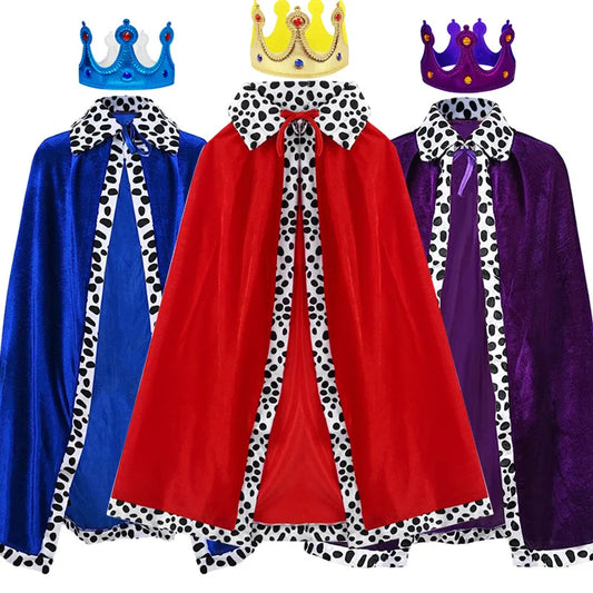 Royal king cape with crown