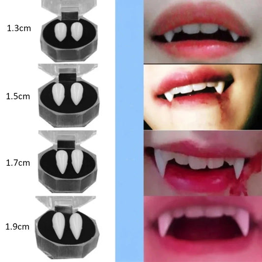 Fangs worn on teeth