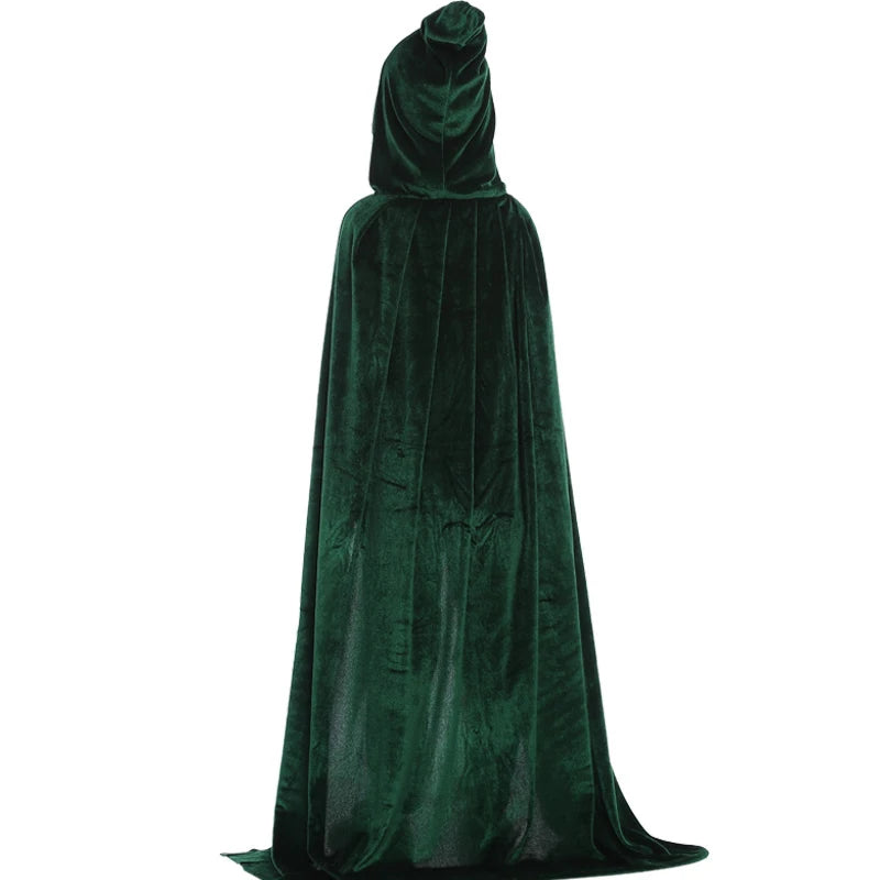 Velvet hooded cape, adult