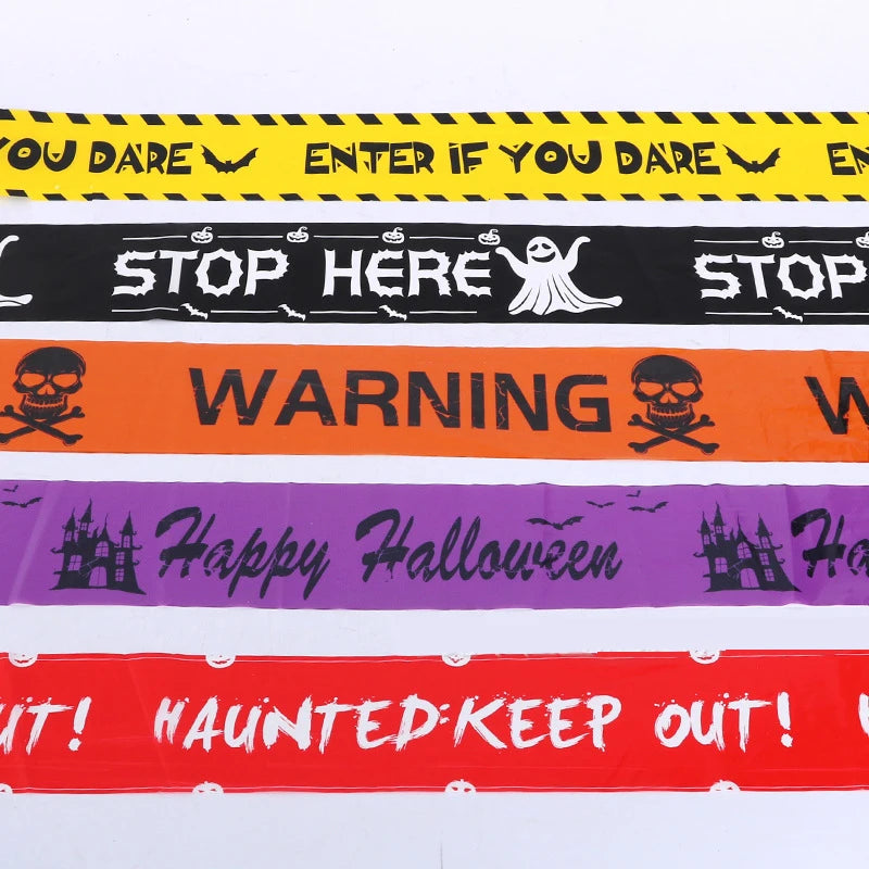 Warning tape roll