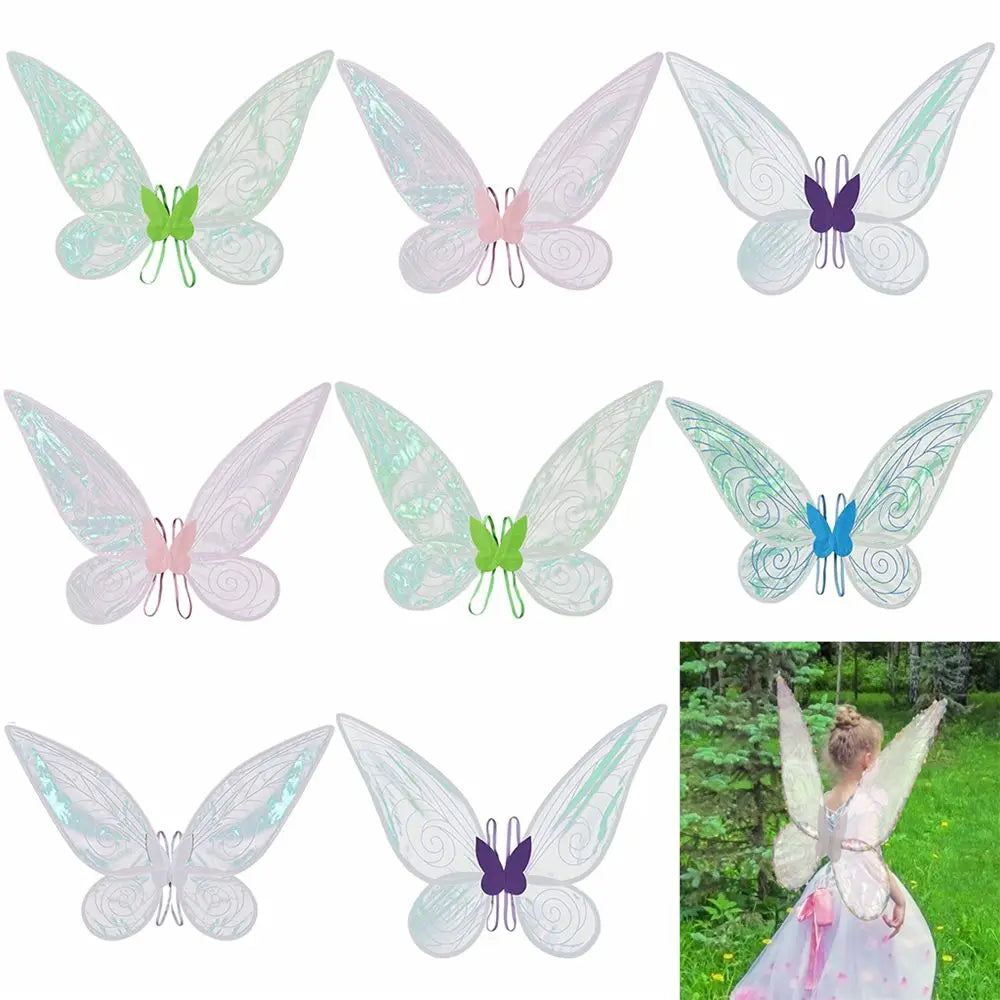Fairy wings worn by a girl