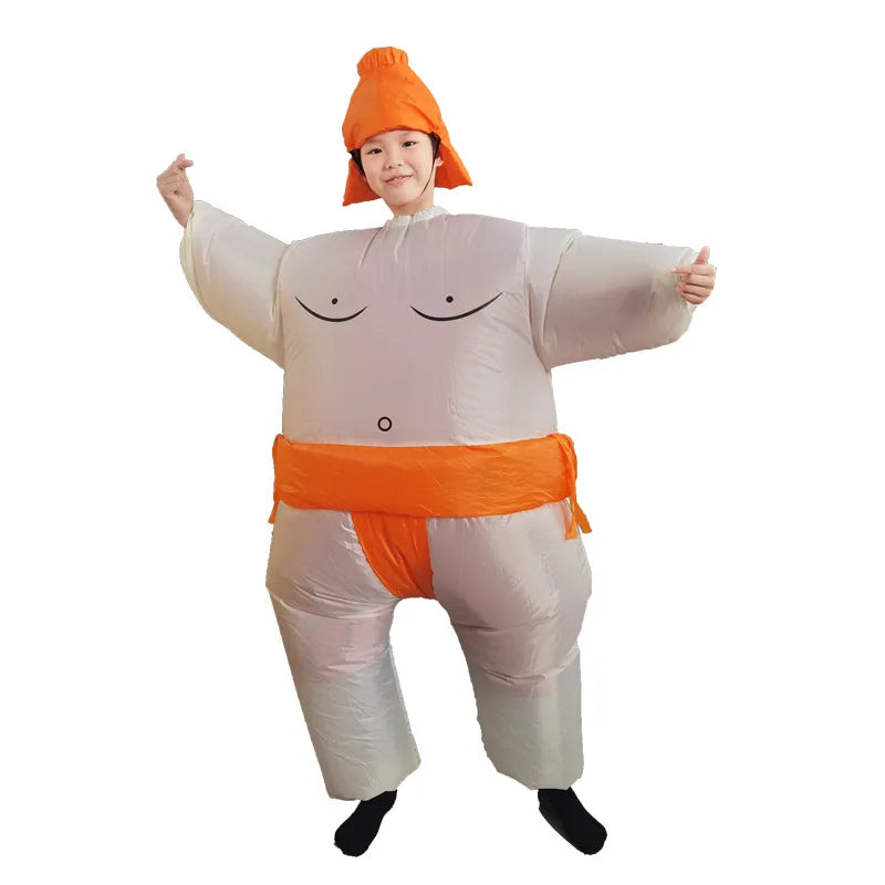 Sumo inflatable costume detail