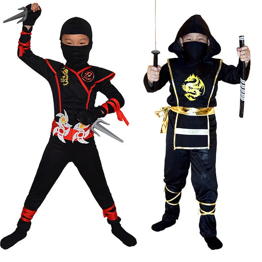 Boys deluxe ninja costume with accessories