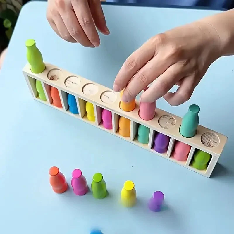 Bottle race game in play