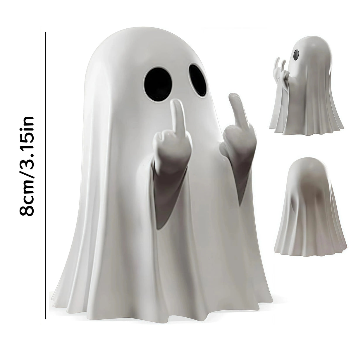 Ghost figurine front view