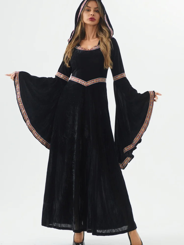 Gothic gown hood detail