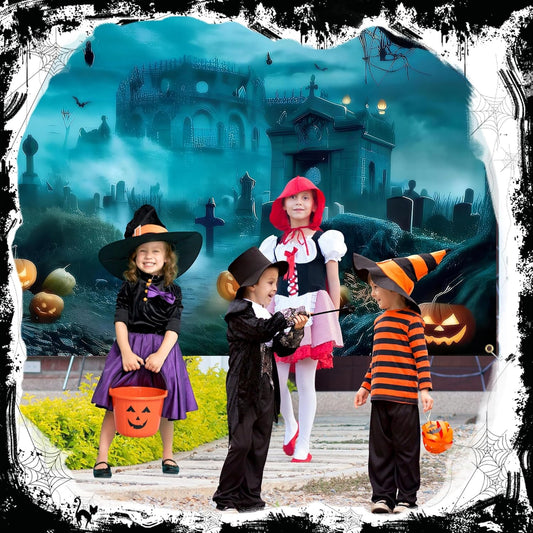 Halloween Garage Door Cover, Single or Double Door