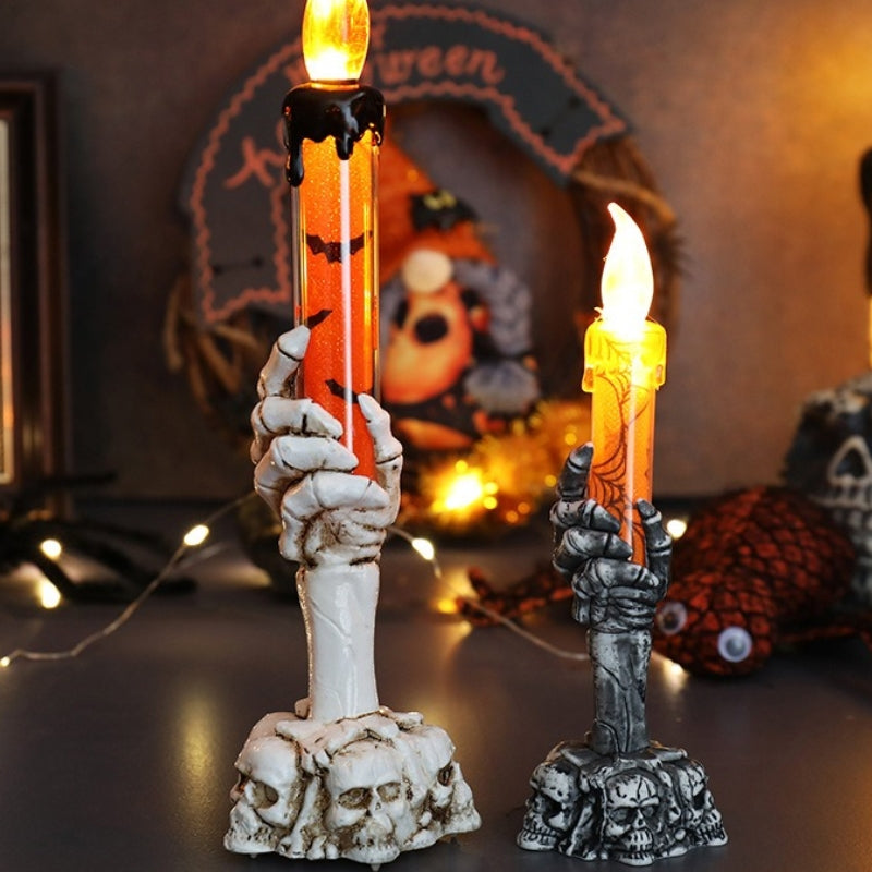 Skeleton Hand Candle Lamp