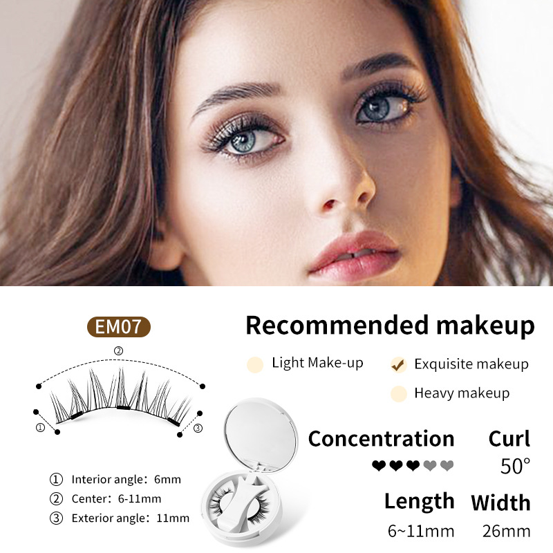 Magnetic False Lashes Kit with Mirror Case