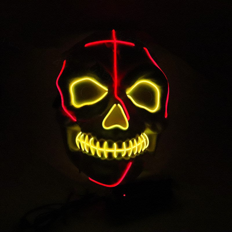LED Light-Up Bloody Skull Mask