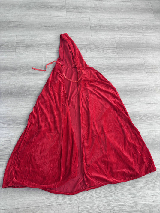 Full-length red hooded cape included with the Red Riding Hood costume